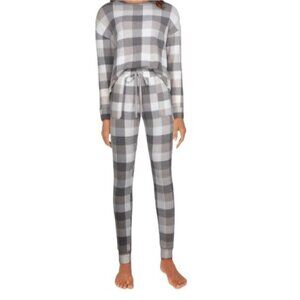 NWT Natural Reflections Buffalo Waffle Loungewear Set Size Large